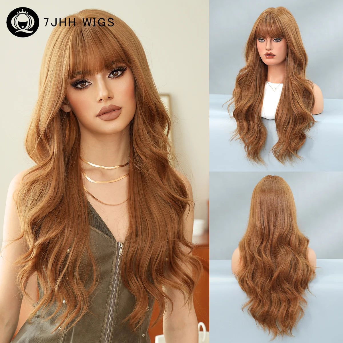 Caramel Enchantress Crown with Bangs