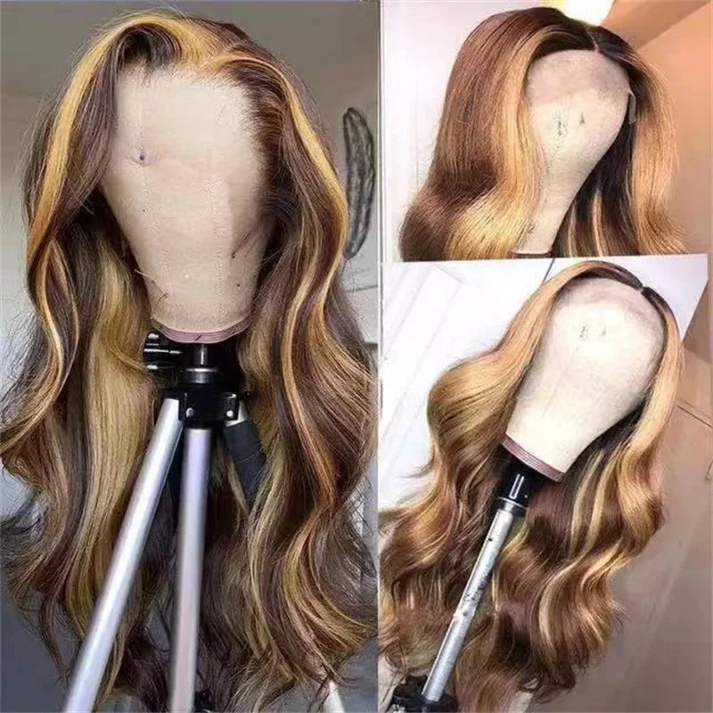 Golden Goddess Crown - Honey-Gold and Caramel Waves