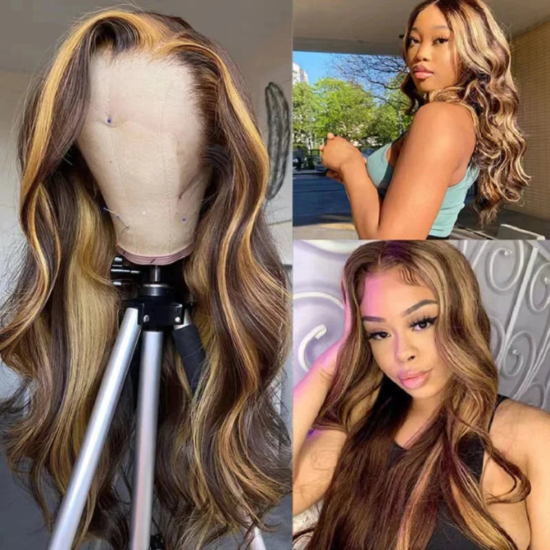 Golden Goddess Crown - Honey-Gold and Caramel Waves