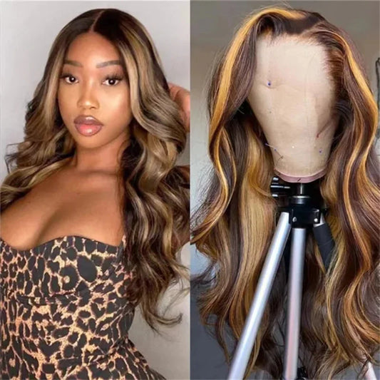 Golden Goddess Crown - Honey-Gold and Caramel Waves