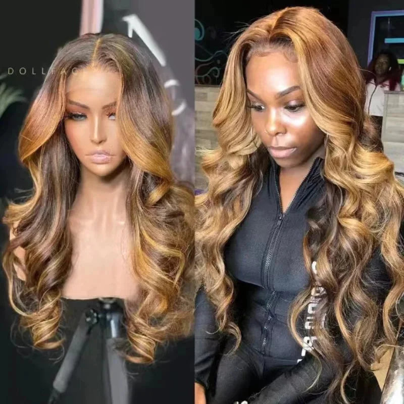 Golden Goddess Crown - Honey-Gold and Caramel Waves