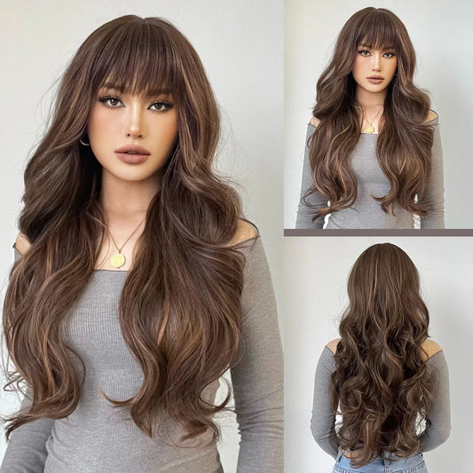 Royal Amber Crown with Bangs