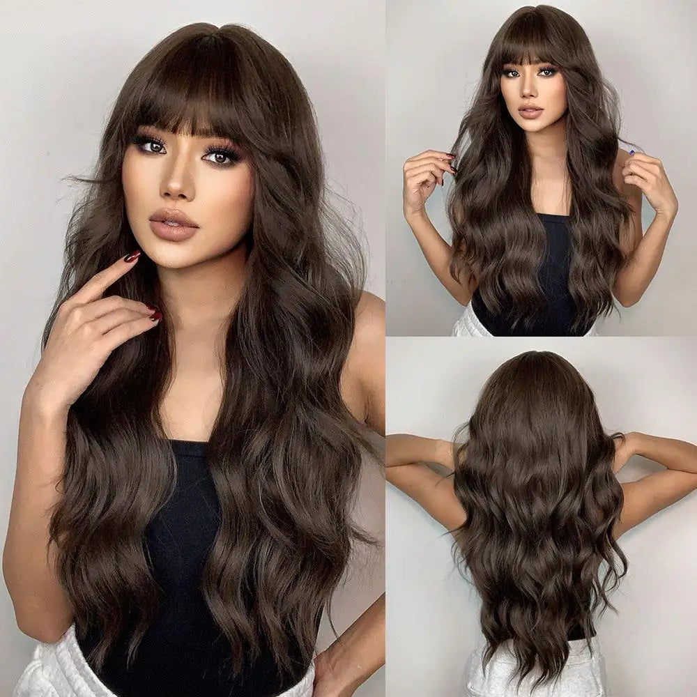 Royal Amber Crown with Bangs