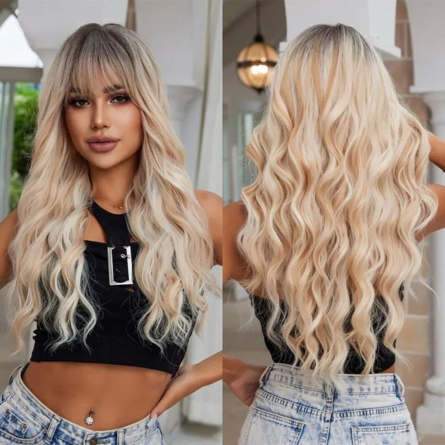 Royal Amber Crown with Bangs