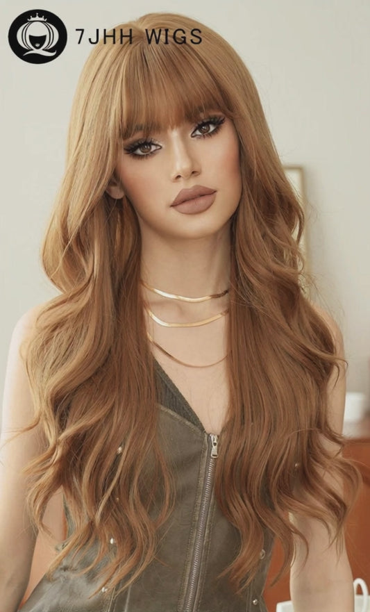 Caramel Enchantress Crown with Bangs